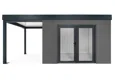 GARDEON® House with double panoramatic door & left carport