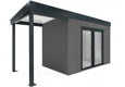GARDEON® House with double panoramatic door & left carport