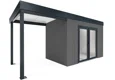 GARDEON® House with double panoramatic door & left carport