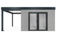 GARDEON® House with double panoramatic door & left carport