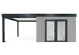 GARDEON® House with double panoramatic door & left carport