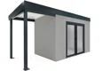 GARDEON® House with double panoramatic door & left carport