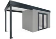 GARDEON® House with double panoramatic door & left carport