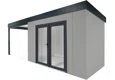 GARDEON® House with double panoramatic door & left carport
