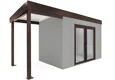 GARDEON® House with double panoramatic door & left carport