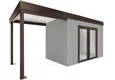GARDEON® House with double panoramatic door & left carport