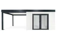 GARDEON® House with double panoramatic door & left carport