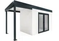 GARDEON® House with double panoramatic door & left carport