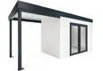 GARDEON® House with double panoramatic door & left carport