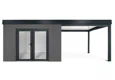 GARDEON® House with double panoramatic door & right carport