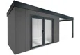 GARDEON® House with double panoramatic door & right carport
