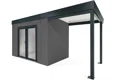 GARDEON® House with double panoramatic door & right carport