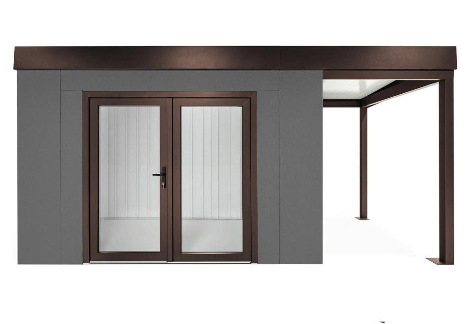 GARDEON® House with double panoramatic door & right carport