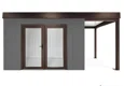 GARDEON® House with double panoramatic door & right carport