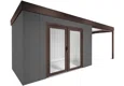 GARDEON® House with double panoramatic door & right carport