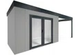 GARDEON® House with double panoramatic door & right carport