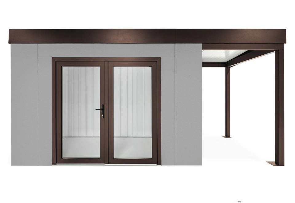 GARDEON® House with double panoramatic door & right carport