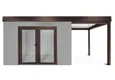 GARDEON® House with double panoramatic door & right carport