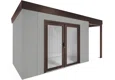 GARDEON® House with double panoramatic door & right carport