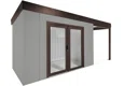 GARDEON® House with double panoramatic door & right carport