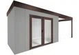 GARDEON® House with double panoramatic door & right carport