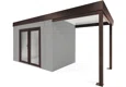 GARDEON® House with double panoramatic door & right carport