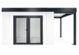 GARDEON® House with double panoramatic door & right carport