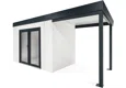 GARDEON® House with double panoramatic door & right carport