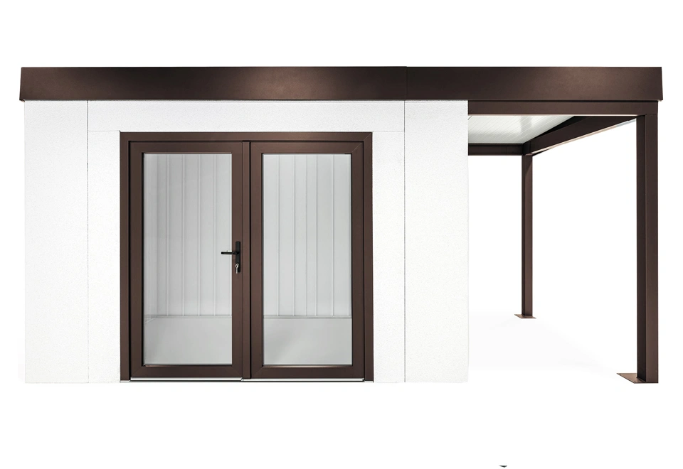 GARDEON® House with double panoramatic door & right carport