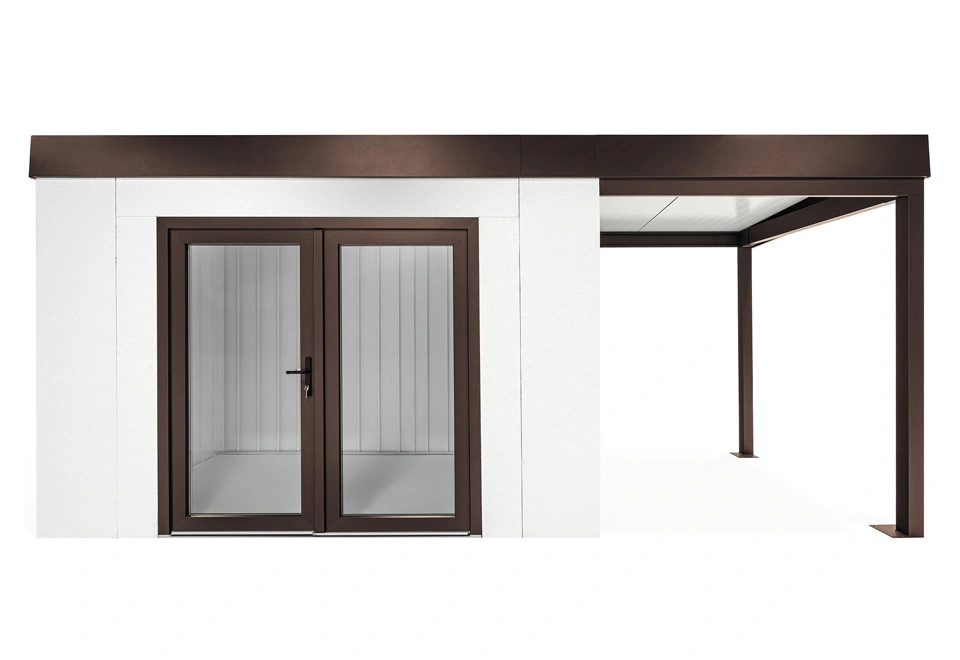 GARDEON® House with double panoramatic door & right carport