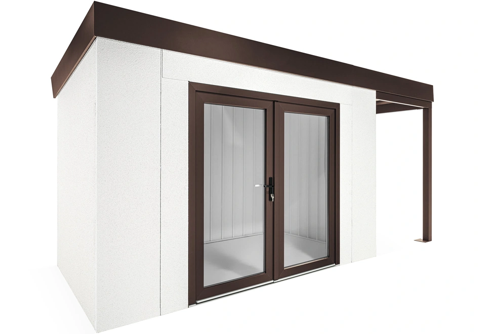 GARDEON® House with double panoramatic door & right carport