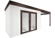 GARDEON® House with double panoramatic door & right carport