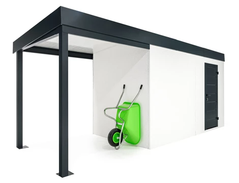GARDEON® House with Hörmann door and left carport
