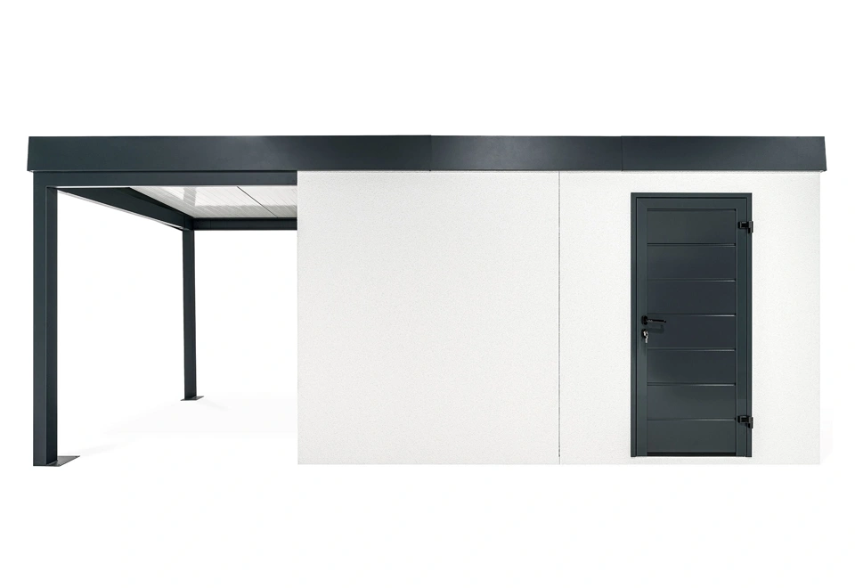 GARDEON® House with Hörmann door and left carport