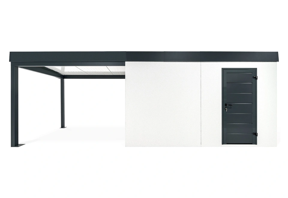 GARDEON® House with Hörmann door and left carport