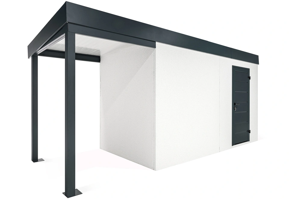 GARDEON® House with Hörmann door and left carport