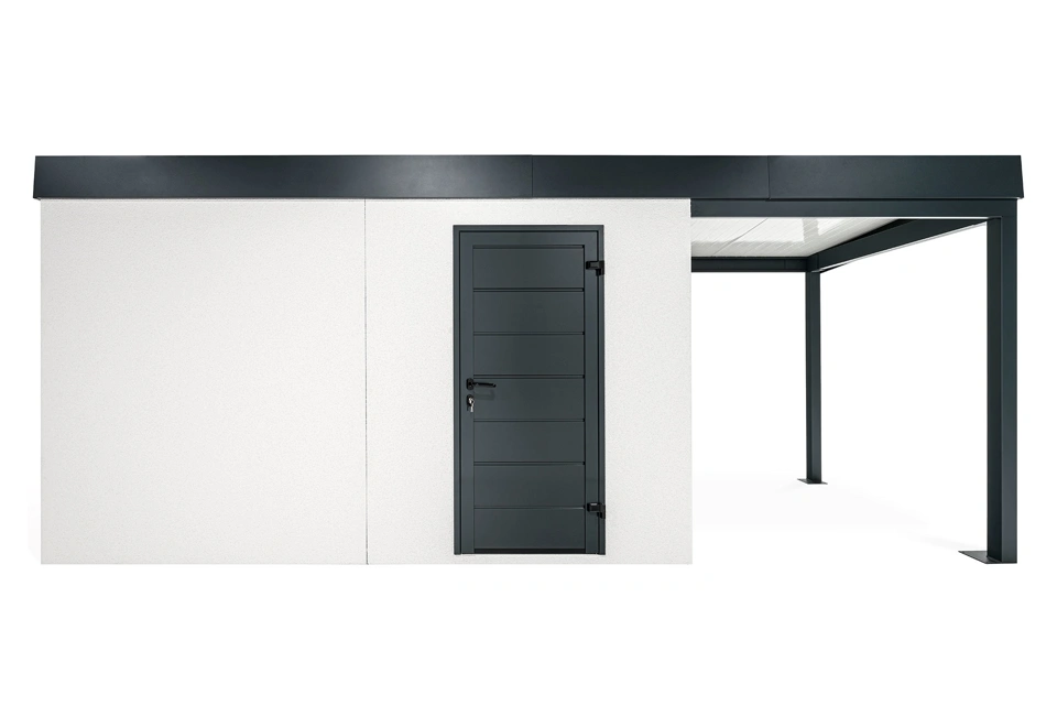 GARDEON® House with Hörmann door and right carport