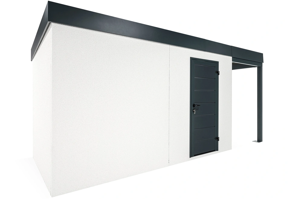GARDEON® House with Hörmann door and right carport