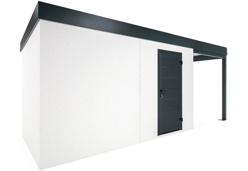 GARDEON® House with Hörmann door and right carport