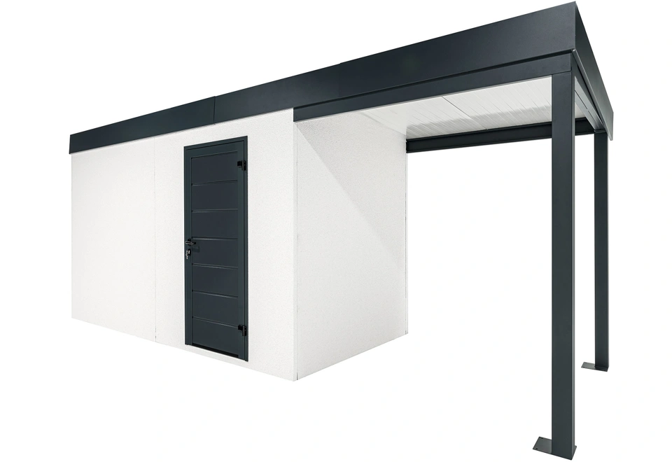 GARDEON® House with Hörmann door and right carport