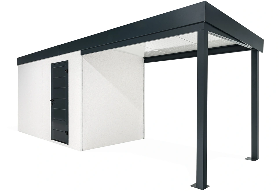 GARDEON® House with Hörmann door and right carport
