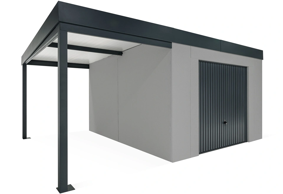 GARDEON® House with Hörmann garage door and carport