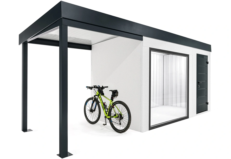 GARDEON® House with panoramatic window and left carport