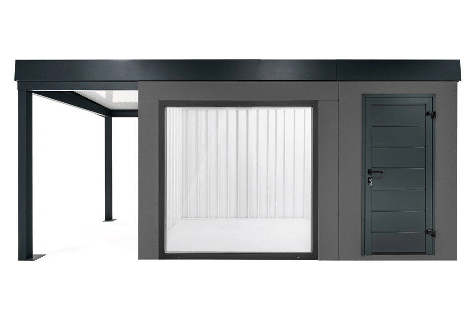 GARDEON® House with panoramatic window and left carport