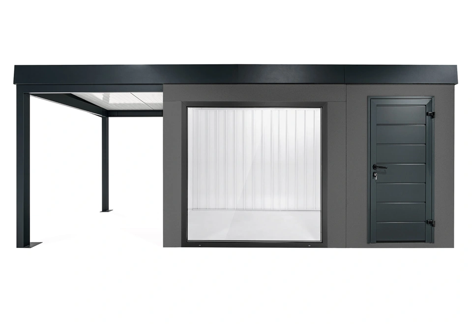 GARDEON® House with panoramatic window and left carport