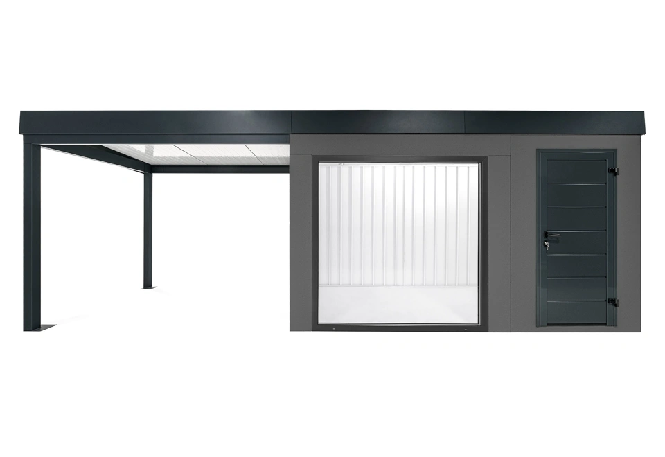 GARDEON® House with panoramatic window and left carport