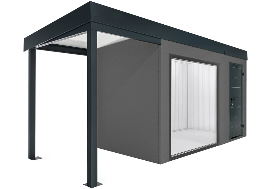 GARDEON® House with panoramatic window and left carport