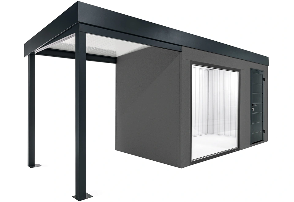 GARDEON® House with panoramatic window and left carport