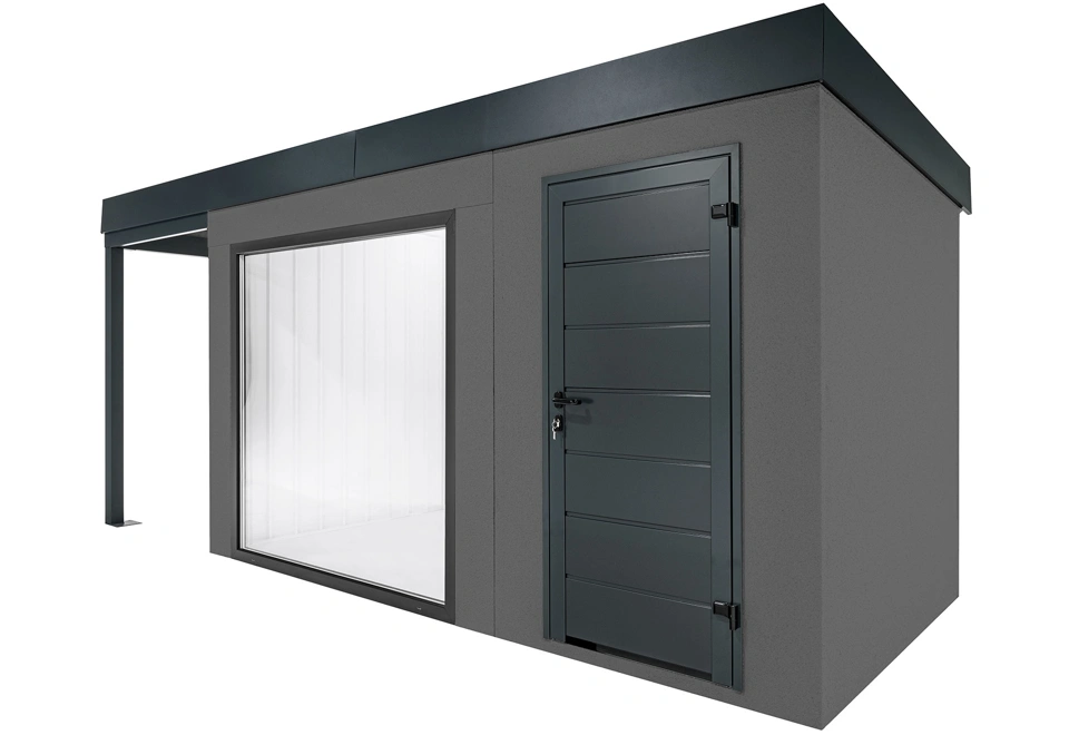 GARDEON® House with panoramatic window and left carport