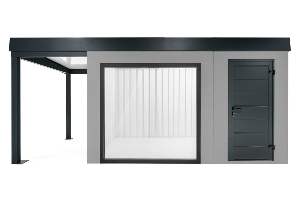 GARDEON® House with panoramatic window and left carport